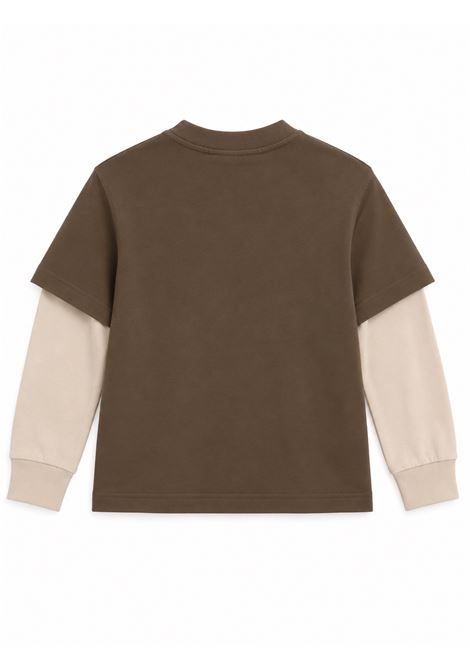 T-shirt con doppia manica YES LONDON | JR2230/MSAFARI/ARTIC